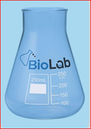 Frasco Erlenmeyer de Vidrio Azul, Vaso de Laboratorio Graduado, Botella para Reactivos de 250 mL, Recipiente para Mezclar Productos Químicos - Product Image 4