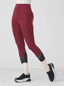 Leggings Deportivos Ecológicos de Cintura Media para Mujer, con Paneles de Malla, de 180g, para Yoga, Fitness y Gimnasio, de Alta Elasticidad y Compresión - Product Image 2