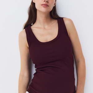 Sleeveless O-Neck Regular Tank <b>Tops</b> 100% Cotton Loose Fit Sporty Women Casual Basic All Color Options - Product Image 6