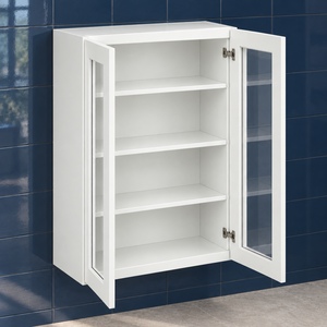 Armario de Pared con Puerta de Vidrio de 24 x 42 Pulgadas, Estilo Shaker Blanco, Hecho a Medida, RTA, Directo de Fábrica en Vietnam - Product Image 5