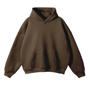 Sudaderas con Capucha de Alta Calidad sin Cordones, de Felpa, con Hombros Caídos, para Hombre, de Algodón, al por Mayor, con Impresión Personalizada - Product Image 2