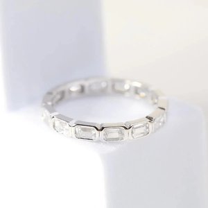 925 Sterling <b>Silver</b> Gold Adjustable Lab Grown Diamond <b>Statement</b> <b>Ring</b> Stylish Fine Jewelry Elegant Gift for Women - Product Image 3