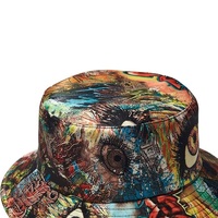 Sombreros de Pescador de Diseño Personalizados de Lujo con Estampado de Anime, Sombrero de Cubo con Gráficos de Dibujos Animados y Etiqueta de Marca Privada