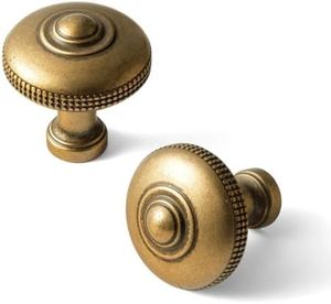 Excellent solid <b>Brass</b> Round <b>Knob</b> Color <b>Brass</b> Wardrobe Cabinet <b>Knobs</b> Durable Modern Classic Bedroom Room And Hotel Home interior - Product Image 3