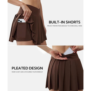 Jupe-short de tennis taille haute pour femme 2026, la plus vendue, douce, légère, séchage rapide, écologique, tendance, vêtement de sport - Product Image 4