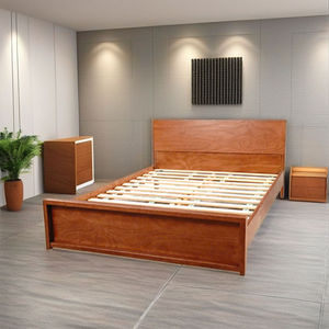 Modern Queen Size Solid Wood <b>Pine</b> Bedroom <b>Bed</b> with 12-Month Warranty - Product Image 4