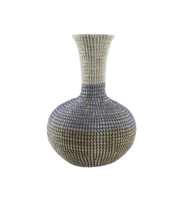 Jarrón Decorativo de Mimbre Tejido a Mano, Florero Geométrico de Mimbre para Mesa y Estante, Decoración Boho para el Hogar, Hecho en Vietnam - Product Image 2