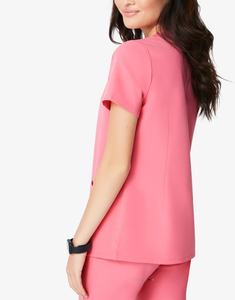 Ensemble de tenues médicales unisexe à marque privée en tissu tricoté extensible, comprenant un haut et un pantalon pour infirmières, uniforme d'hôpital avec détection d'aiguilles - Product Image 3