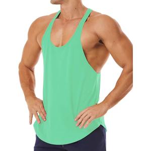 Camiseta sin Mangas Deportiva para Hombre, Tejido de Punto Elástico, Transpirable, con Estampado, Absorbente, Estilo Vintage, para Verano - Product Image 6