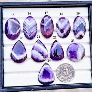 Cabujones de Amatista de Encaje Sueltos, Mezcla de Tamaños y Formas, Piedras de Buena Calidad para Joyería, Directo de Fábrica - Product Image 1