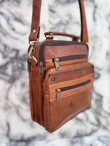 Personalizado al por mayor Crunch bolso de hombro de viaje de cuero de moda de los hombres bolsa de mensajero de diseñador pequeño bolso cruzado para los hombres - Product Image 2