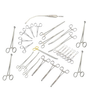 Set de 30 Piezas de Instrumentos Quirúrgicos de Acero Inoxidable, Pinzas Hemostáticas Veterinarias Manuales y Tijeras Quirúrgicas de Jamso Industries - Product Image 6