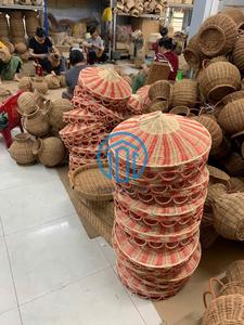 Handmade Rattan Circus House <b>Basket</b> Set with Lid Red & <b>White</b> <b>Wicker</b> Toy Storage Bin for Kids Room Decor - Product Image 6