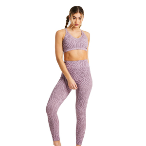 Conjunto Deportivo de Verano de 2 Piezas, Leggings a Cuadros de Alta Elasticidad para Mujer, Secado Rápido, Resistente al Agua, Ecológico - Product Image 1