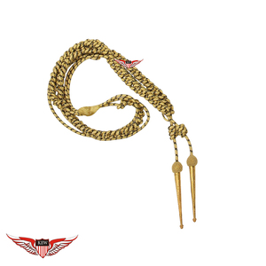 Aiguillette en argent torsadée avec embout métallique argenté - Product Image 4