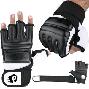 Guantes de Artes Marciales Mixtas (MMA) OEM, de Cuero PU, para Entrenamiento, Sparring y Grappling, con Logotipo Personalizado, Venta al Por Mayor de Fábrica - Product Image 3