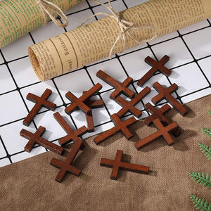Croix en bois à suspendre, motif fin, pour la prière, cadeau de première communion pour garçons et filles, croix simple, lot de 50 pièces - Product Image 5