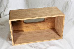 Boîte à mouchoirs en bois faite à la main, design moderne, autoportante, décorative, avec ressort - Product Image 4