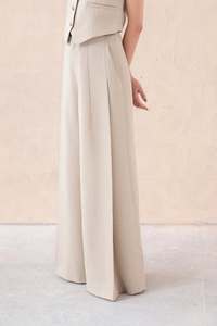 Women's Wool Blend 3 Piece Pants <b>Suit</b> Blazer Gilet Full Sleeve V Neck Single Breasted Anti Wrinkle Business Wear - Product Image 3