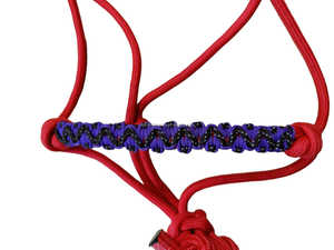 Venta al por Mayor de Cabestros de Nailon para Caballos, Cuerda de 8 mm, Grillete de 15 mm de Grosor, Diseño de Banda Nasal Personalizable, Tejido a Mano, OEM/ODM, Silla de Montar Inglesa - Product Image 2