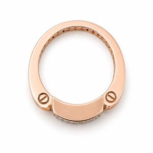 Mens 18KT Rose Gold Micro Pave Cubic Zirconia Square Signet <b>Ring</b> <b>Open</b> Adjustable Band Geometric Statement Wedding Party Gift - Product Image 4