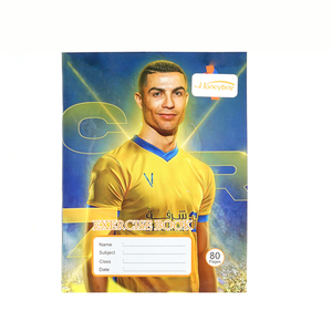 หนังสือออกกำลังกายสำหรับนักเรียนที่มีธีมนักฟุตบอล80หน้าสีแดงเส้นใหญ่ - Product Image 2