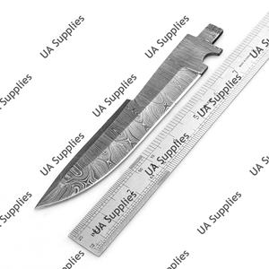 Couteaux tactiques vierges à lame fixe en acier Damas de haute qualité, faits à la main, pleine longueur de lame, pour le camping, la chasse et la survie, support OEM ODM - Product Image 5