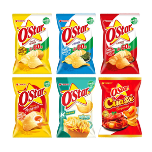 Papas Fritas con Sabor a Kimchi Coreano, 60g, Marca Ostar, Precio Competitivo, Snack Semiblando, Exportación al por Mayor desde Vietnam - Product Image 3