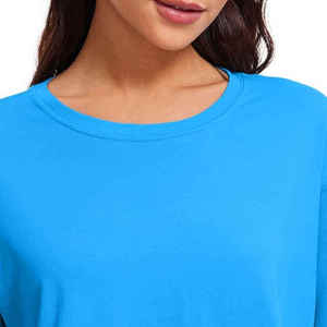 <b>Highly</b> Manufactured Women Cropped T-Shirt Casual Wear Breathable Short Sleeve 100% Cotton Crop <b>Top</b> T Shirts For Women - Product Image 6