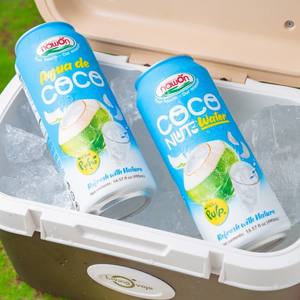 Bebidas de agua de coco marca Nawon, 500 ml, enlatadas, certificadas ISO GMP, agua de coco pura de Vietnam, OEM, marca privada, muestra gratuita. - Product Image 3