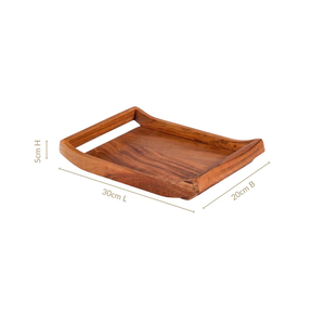 Wooden Serving <b>Tray</b> Rectangle Minimalist Design Varnished Finish Single Tier for Table Use Food <b>Storage</b> <b>Trays</b> <b>Tray</b> for Home - Product Image 2