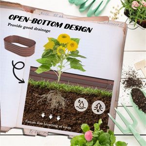 Maceta de Metal Galvanizado, Diseño Simple, para Interiores/Exteriores, Jardinera Gigante, Opción para Colgar, Maceta para Plantas - Product Image 6