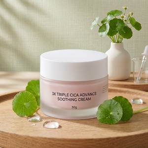 Crème réparatrice apaisante CICA avec exosomes de Centella, OEM ODM, marque privée, soin de la peau, 30g, flacon en verre, MOQ 700 pièces - Product Image 4