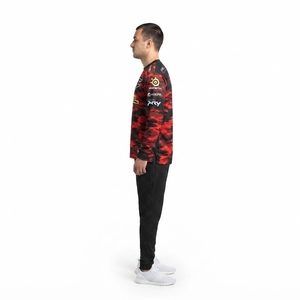 Maillot de sport unisexe personnalisé OEM pour l'e-sport, en maille sublimée 140-160 GSM, motif camouflage, haut de tournoi gaming, Gamertag, sponsor important, anti-humidité - Product Image 3