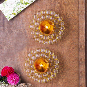 Lampe à huile en laiton Crystal Akhand Diya pour la décoration des temples, la prière, le festival Diwali, la décoration de la maison, cadeau spirituel - Product Image 6