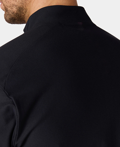 Sudadera Ligera de Manga Larga con Cierre de Cremallera para Hombre, Color Negro, Corte Ajustado, Tejido Transpirable de Secado Rápido, Estilo Deportivo, para Otoño e Invierno - Product Image 2