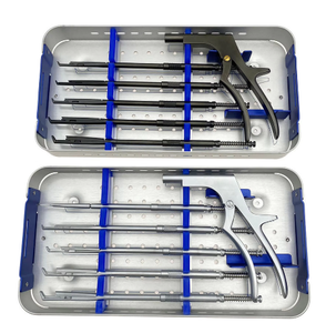 Ensemble d'instruments chirurgicaux vétérinaires réutilisables en acier inoxydable pour la chirurgie osseuse et la laminectomie, comprenant des Kerrison Rongeur rotatifs - Product Image 4