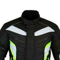 Veste de moto professionnelle imperméable, équipement de protection avec bandes réfléchissantes néon haute visibilité pour hommes, pour la conduite estivale