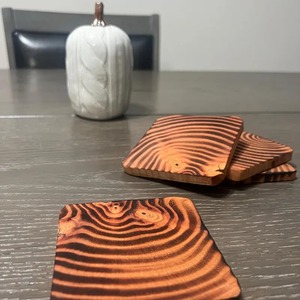 Classic Eco-Friendly Wooden <b>Coaster</b> <b>Set</b> Custom <b>Coasters</b> with Holder Durable Wooden <b>Coaster</b> Collection r Kitchenware Mats & Pads - Product Image 2