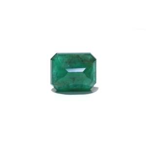 Certified 24.5 Carat Natural Zambian Emerald Fine Quality Emerald Cut Green Gemstone for Earring Making - Product Image 2