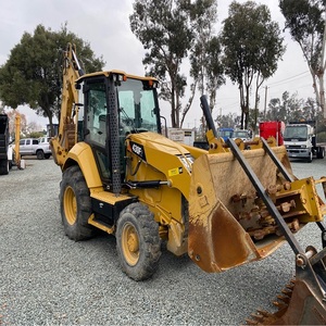 Chargeuse-pelleteuse CAT d'occasion en bon état, 4x4, avec chargeur frontal et pelle arrière, pour travaux d'ingénierie et de construction - Product Image 6