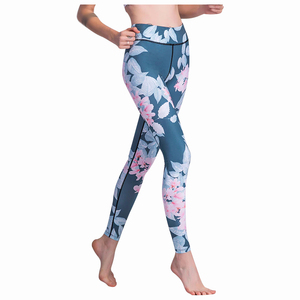 Women Printed Yoga Leggings High Waist Tummy Control Elastic Fitness Gym Colorful Long Sports Tights Activewear <b>Pants</b> - Product Image 2
