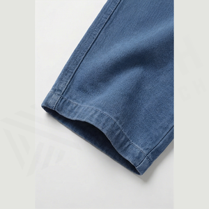 High Waist Wide Leg <b>Denim</b> Jeans Men Cotton Casual Loose Fit Solid Color Autumn Style Pants - Product Image 6
