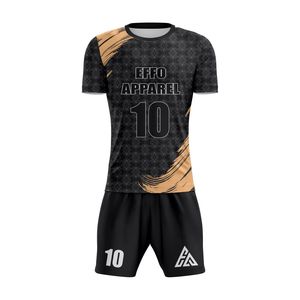 ผู้ผลิตจากโรงงานโดยตรง เสื้อฟุตบอลคุณภาพสูง แห้งเร็ว ระบายอากาศได้ดี หลายสี  ชุดยูนิฟอร์มขาสั้น โพลีเอสเตอร์ 100% - Product Image 6