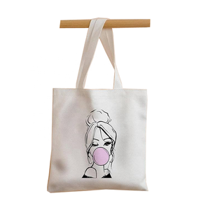 Sac de messager en toile écologique de style bohème imprimé personnalisé pour femmes sac à main fourre-tout en coton biologique - Product Image 1