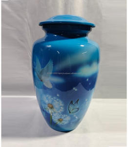 Urnas de Cremación de Aluminio Personalizadas de Estilo Americano Moderno para Cenizas Humanas, 10 Pulgadas, 220 Pulgadas Cúbicas de Capacidad, India - Product Image 1