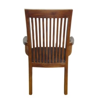 Silla de comedor minimalista, sillones de madera, silla de café, sillas de teca, muebles de madera de teca de Indonesia diseñados para muebles de restaurante