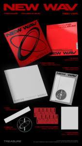TREASURE NEW WAV RED ICE Ver 4th มินิอัลบั้ม  แผ่นซีดีอัลบั้มเพลงเคป๊อปของแท้  โฟโต้บุ๊ค  โฟโต้การ์ด  โปสเตอร์  ของขวัญรุ่นลิมิเต็ดอิดิชั่น - Product Image 5