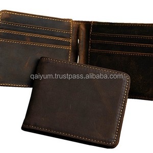 Cartera de Cuero Marrón con Clip para Billetes y Ranuras para Tarjetas, Diseño Delgado de Piel de Vaca Genuina para Hombre - Product Image 5