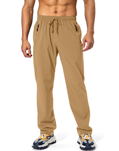 Pantalons pour hommes, pantalons en coton confortables, design moderne slim fit, tissu respirant, style décontracté, jambe droite, à porter au quotidien - Product Image 2
